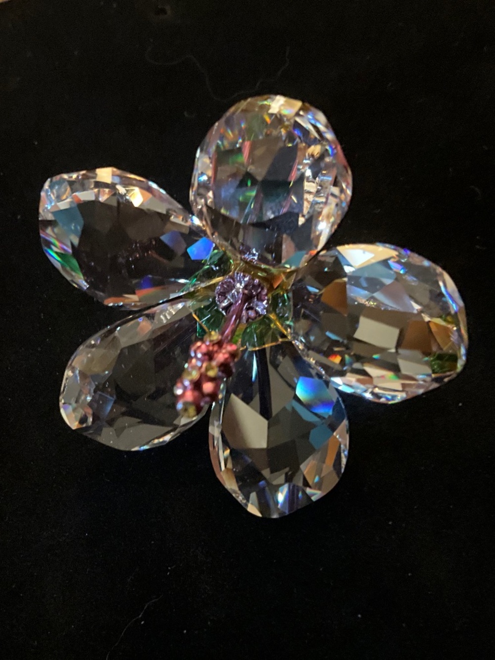 Genuine Swarovski Crystal Hibiscus Flower #5690534 New in Box